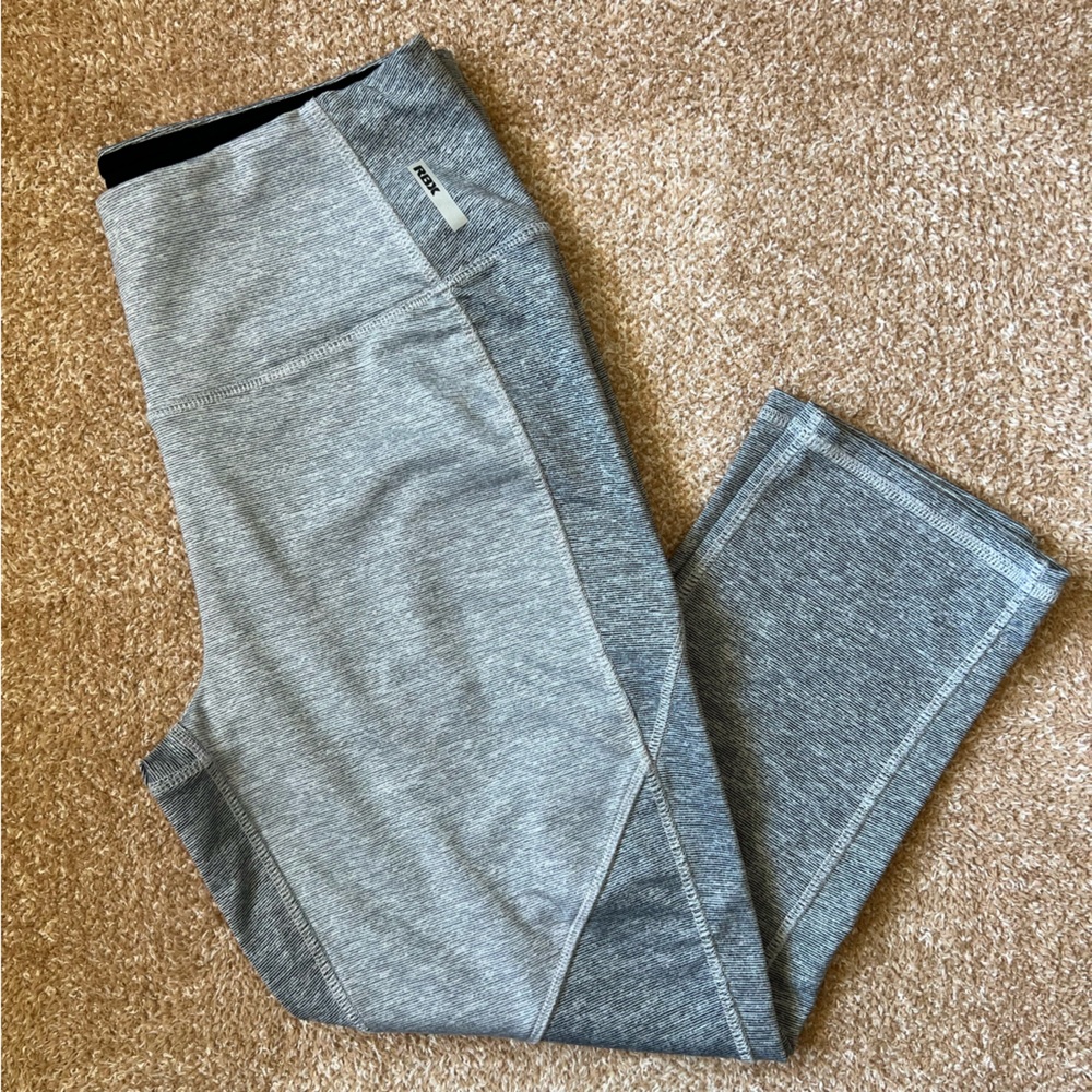 RBX Gray Cropped High Waisted Leggings